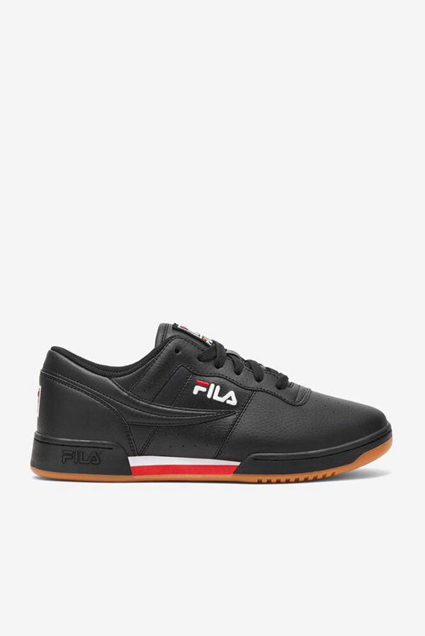 Tennis Shoe Fila Homem Pretas/Vermelhas/Branco - Fila Original Fitness Red Leather Outlet Portugal,J